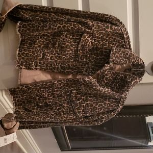 Free People cheetah animal print jacket